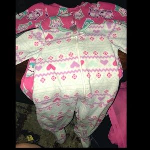 6-9 month Pink or blue garanimals sleepers/footies